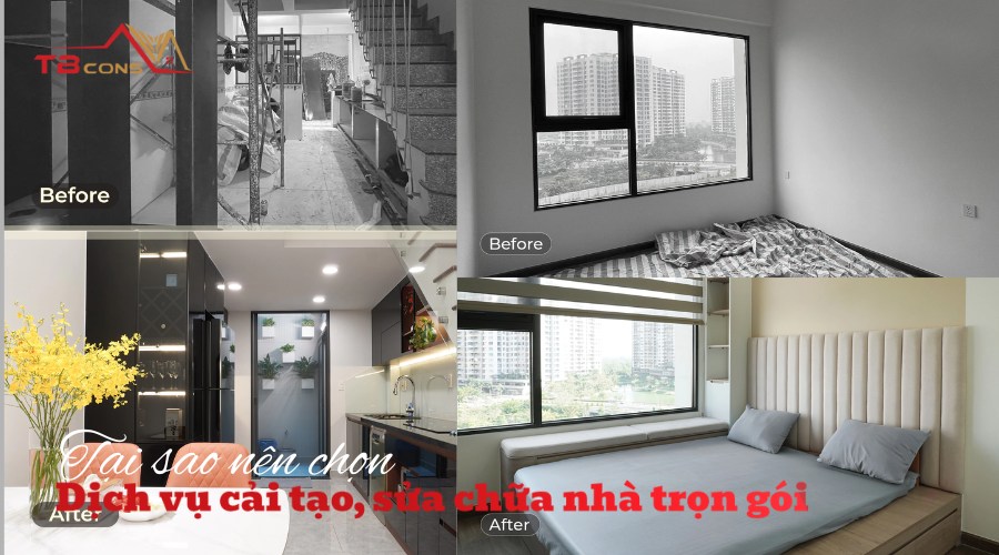 Dịch vụ cải tạo sửa chữa nhà trọn gói TBCONS uy tín tại TPHCM